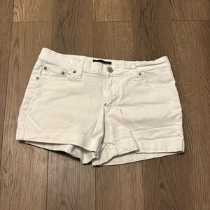 Banana Republic white denim shorts